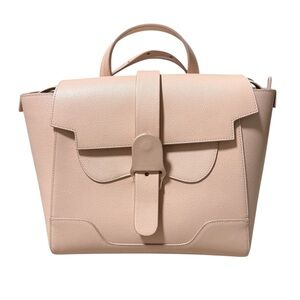 Senreve Midi Leather Blush Pink Backpack Crossbody Handbag